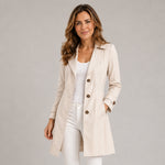 Women's short trench coat in a waisted cut by Ivy & Co, image 1 of 4