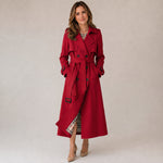 Women's double-breasted trench coat with a tie belt by Ivy & Co, image 2 of 5