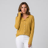 Women's V-neck button-down cardigan by Ivy & Co, image 3 of 4