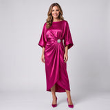 Women's wide-sleeve maxi dress by Ivy & Co, image 2 of 7