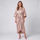 Women's wide-sleeve maxi dress by Ivy & Co, image 6 of 7