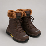 Women's lace-up winter boots with a faux fur trim by Ivy & Co, image 1 of 3